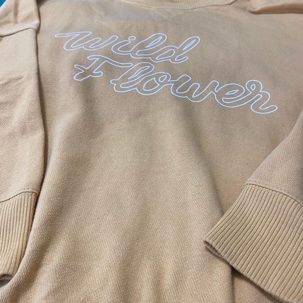 AERIE wild flower oversized sweatshirt